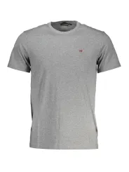 "Napapijri T-Shirts im Sale | Napapijri Graues Logo TShirt Kurzarm Rundhals online kaufen"|Planet-Deluxe