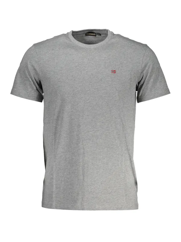 "Napapijri T-Shirts im Sale | Napapijri Graues Logo TShirt Kurzarm Rundhals online kaufen"|Planet-Deluxe