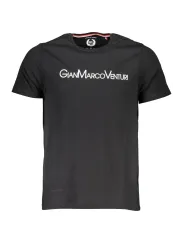"GIAN MARCO VENTURI T-Shirts im Sale | GIAN MARCO VENTURI Kontrast TShirt mit Stickerei Schwarz online kaufen"|Planet-Deluxe