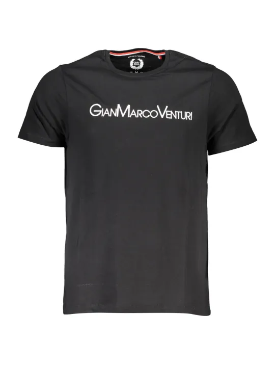 "GIAN MARCO VENTURI T-Shirts im Sale | GIAN MARCO VENTURI Kontrast TShirt mit Stickerei Schwarz online kaufen"|Planet-Deluxe