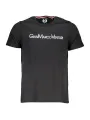 "GIAN MARCO VENTURI T-Shirts im Sale | GIAN MARCO VENTURI Kontrast TShirt mit Stickerei Schwarz online kaufen"|Planet-Deluxe