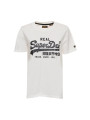 Weißes Superdry T-Shirt mit Aufdruck