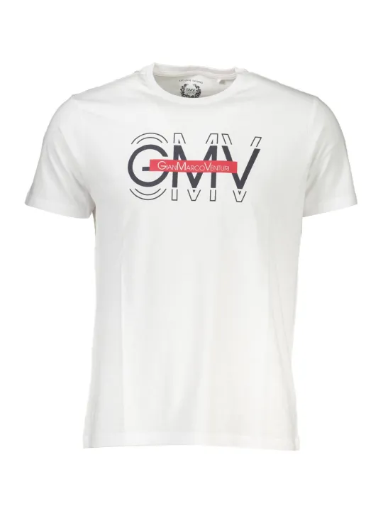 "GIAN MARCO VENTURI T-Shirts im Sale | GIAN MARCO VENTURI LOGO TSHIRT RUNDHALS WEISS  online kaufen"|Planet-Deluxe