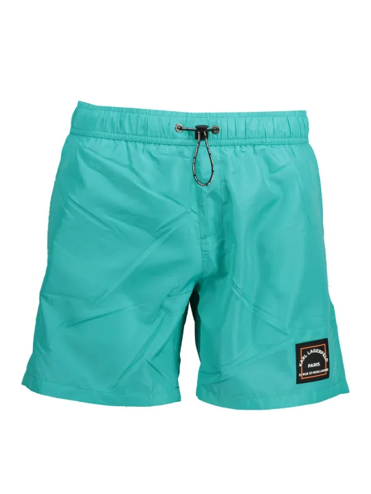"Karl Lagerfeld Beachwear Badehosen im Sale | KARL LAGERFELD Badeshorts mit Taschen und Kordelzug online kaufen"|Planet-Deluxe