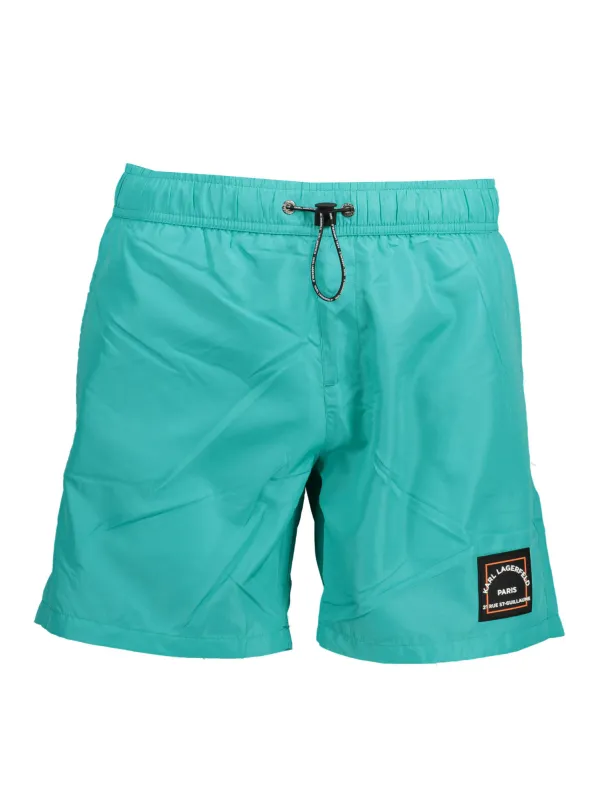 "Karl Lagerfeld Beachwear Badehosen im Sale | KARL LAGERFELD Badeshorts mit Taschen und Kordelzug online kaufen"|Planet-Deluxe