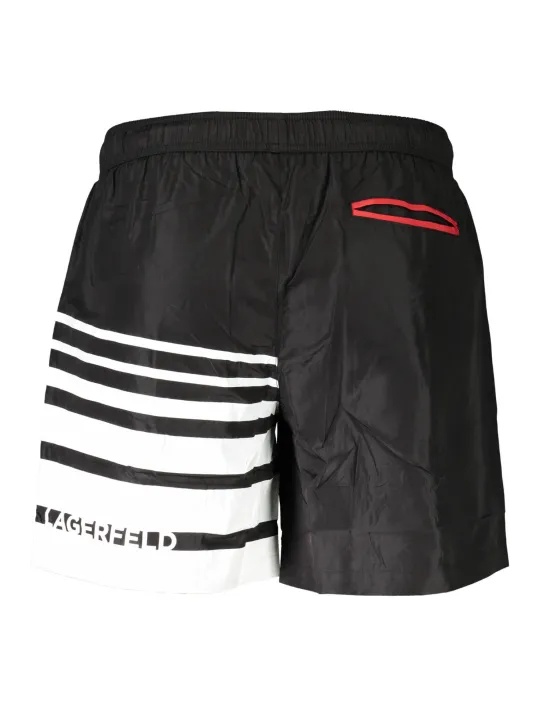 "Karl Lagerfeld Beachwear Badehosen im Sale | Karl Lagerfeld Beachwear KL20MBM03_1C6D3CF_NEROBLACK online kaufen"|Planet-Deluxe