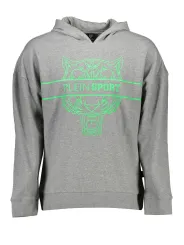 "Plein Sport Sweatshirts im Sale | Kapuzensweatshirt Kontrastdetails Logo Plein Sport Grau online kaufen"|Planet-Deluxe