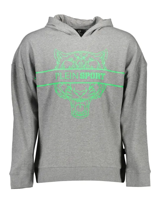 "Plein Sport Startseite im Sale | PLEIN SPORT HERREN-SWEATSHIRT OHNE REISSVERSCHLUSS GRAU online kaufen"|Planet-Deluxe