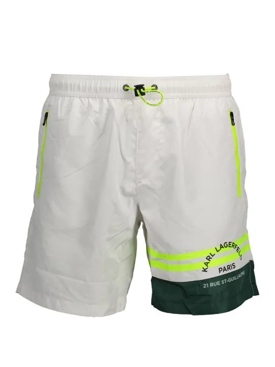 "Karl Lagerfeld Beachwear Badehosen im Sale | KARL LAGERFELD BADEBOXER MIT KONTRASTDETAILS UND LOGO online kaufen"|Planet-Deluxe