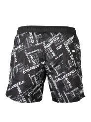 "Karl Lagerfeld Beachwear Badehosen im Sale | KARL LAGERFELD Badeshorts mit Taschen und Kontrastdetails online kaufen"|Planet-Deluxe