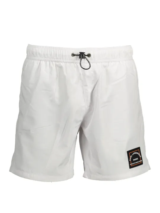 "Karl Lagerfeld Beachwear Badehosen im Sale | Karl Lagerfeld Badehose mit Taschen und Logo online kaufen"|Planet-Deluxe