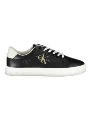 "Calvin Klein Sneakers im Sale | Calvin Klein Nachhaltige Kontrast-Sneaker Schwarz online kaufen"|Planet-Deluxe