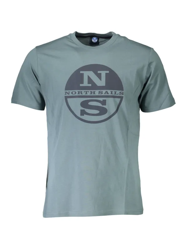 "North Sails T-Shirts im Sale | Kurzarm TShirt Rundhals Logo North Sails Grün online kaufen"|Planet-Deluxe