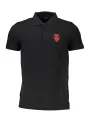 "Cavalli Class Poloshirts im Sale | Cavalli Class Schwarz Poloshirt Kurzarm mit Stickerei online kaufen"|Planet-Deluxe