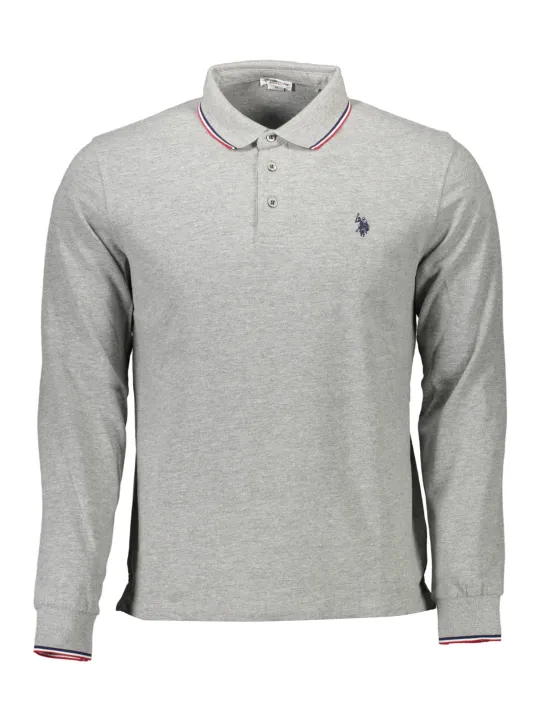 "U.S. POLO Startseite im Sale | US POLO LANGARM POLO HERREN GRAU online kaufen"|Planet-Deluxe