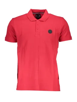 GIAN MARCO VENTURI Rotes Poloshirt mit Logo & Applikation