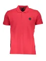 GIAN MARCO VENTURI Rotes Poloshirt mit Logo & Applikation