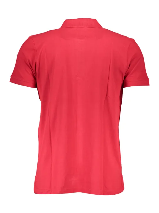 GIAN MARCO VENTURI Rotes Poloshirt mit Logo & Applikation