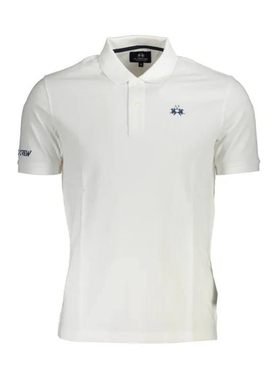 "LA MARTINA Poloshirts im Sale | Kurzarm Poloshirt 2 Knöpfe Stickerei Logo La Martina online kaufen"|Planet-Deluxe