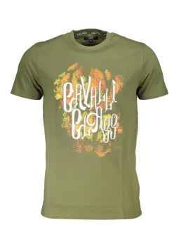 "Cavalli Class T-Shirt: Stilvolles grünes Logo-Design"