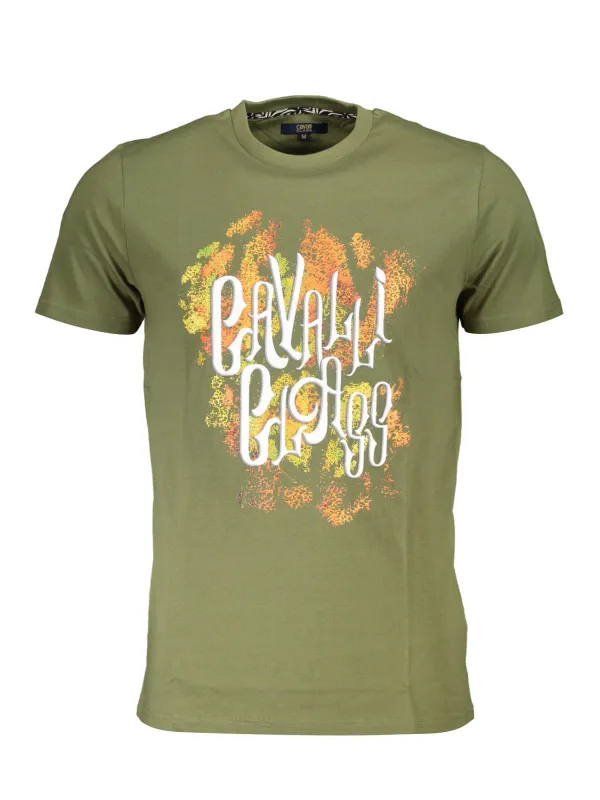 "Cavalli Class T-Shirts im Sale | Cavalli Class QXT61MJD060_EE4F98E_VERDE04050 Grün online kaufen"|Planet-Deluxe