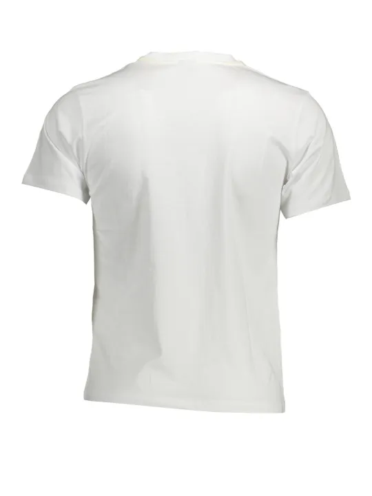 "North Sails T-Shirts im Sale | Kurzarm-T-Shirt mit Rundhals und Logo aus Naturfasern online kaufen"|Planet-Deluxe