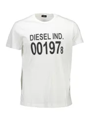 "Diesel T-Shirts im Sale | Diesel SASAT-DIEGO_FE7ECD4_BIANCO100 Weiß online kaufen"|Planet-Deluxe