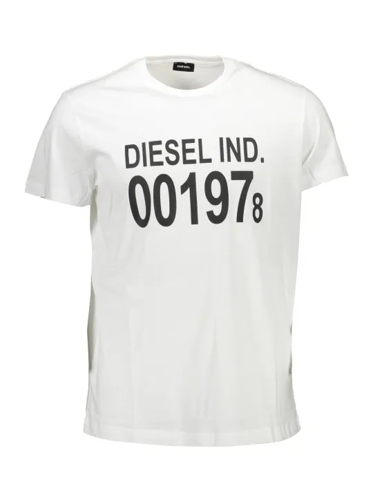 "Diesel T-Shirts im Sale | Diesel SASAT-DIEGO_FE7ECD4_BIANCO100 Weiß online kaufen"|Planet-Deluxe
