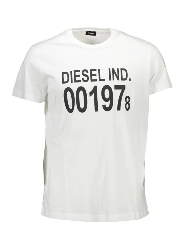 "Diesel T-Shirts im Sale | Diesel SASAT-DIEGO_FE7ECD4_BIANCO100 Weiß online kaufen"|Planet-Deluxe