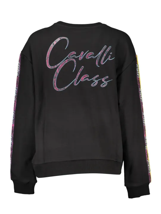 "Cavalli Class Startseite im Sale | CAVALLI CLASS SWEATSHIRT OHNE REISSVERSCHLUSS DAMEN SCHWARZ online kaufen"|Planet-Deluxe