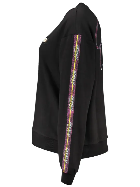 "Cavalli Class Startseite im Sale | CAVALLI CLASS SWEATSHIRT OHNE REISSVERSCHLUSS DAMEN SCHWARZ online kaufen"|Planet-Deluxe
