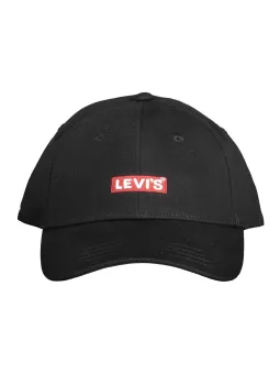 Levis Logo Kappe Schwarz – Gesticktes Design, Trendy Accessoire