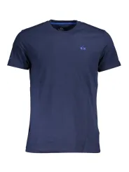 "LA MARTINA T-Shirts im Sale | Blaues Kurzarm TShirt mit Rundhals und Logo Stickerei online kaufen"|Planet-Deluxe