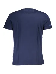 "LA MARTINA T-Shirts im Sale | Blaues Kurzarm TShirt mit Rundhals und Logo Stickerei online kaufen"|Planet-Deluxe