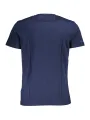 "LA MARTINA T-Shirts im Sale | Blaues Kurzarm TShirt mit Rundhals und Logo Stickerei online kaufen"|Planet-Deluxe