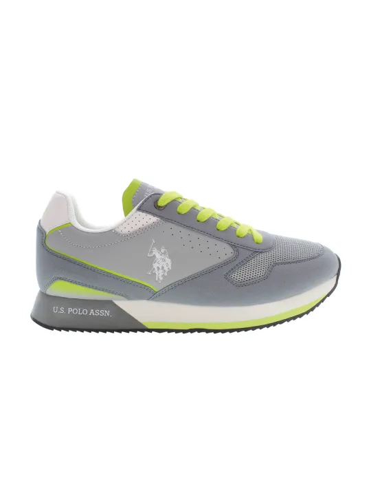 "U.S. POLO   BEST PRICE Sneakers im Sale | KONTRASTSCHUH MIT LOGO US POLO GRAU  online kaufen"|Planet-Deluxe