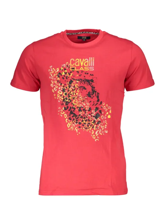 "Cavalli Class T-Shirts im Sale | Cavalli Class QXT61VJD060_32816AB_ROSSO02000 Rot online kaufen"|Planet-Deluxe