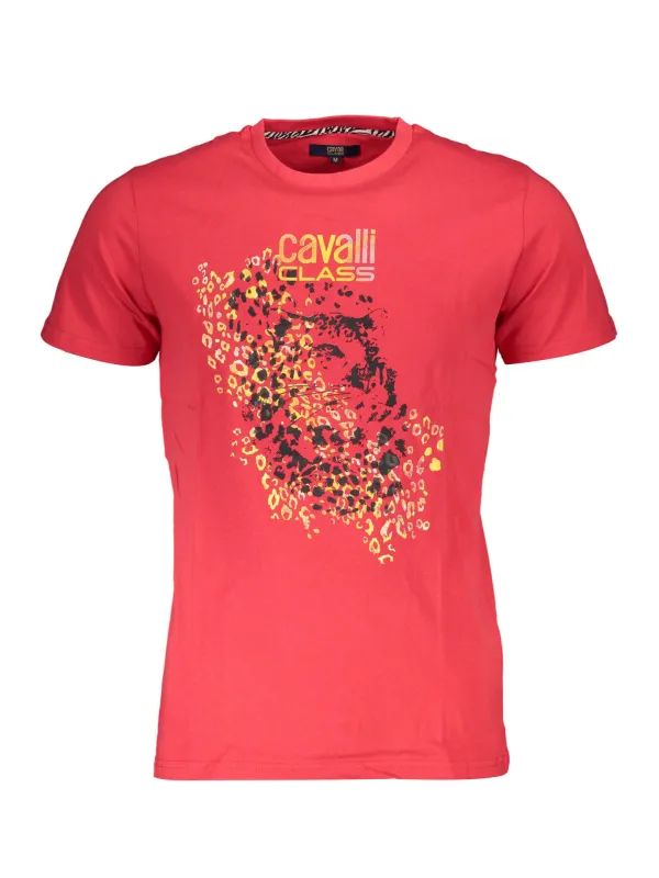"Cavalli Class T-Shirts im Sale | Cavalli Class QXT61VJD060_32816AB_ROSSO02000 Rot online kaufen"|Planet-Deluxe