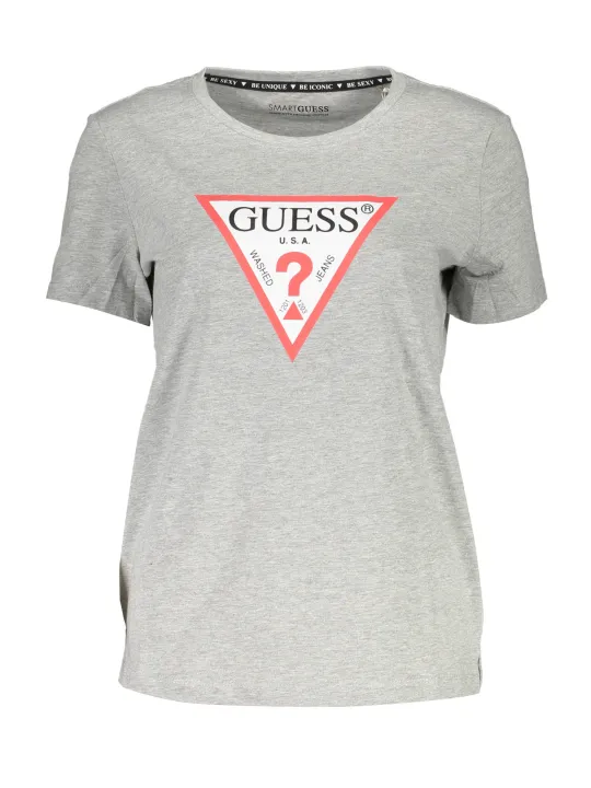 GUESS T-Shirt Grau mit Logo – Stilvoll & Bequem