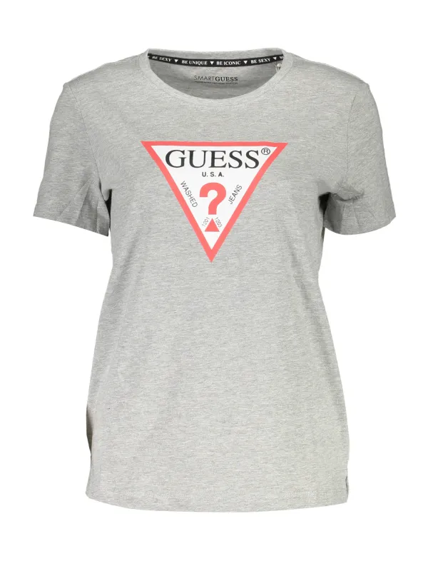 GUESS T-Shirt Grau mit Logo – Stilvoll & Bequem