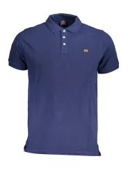 "NORWAY 1963 Poloshirts im Sale | Norwegen Polohemd Kurzarm 3 Knopfe Logo Applikation Indigo online kaufen"|Planet-Deluxe