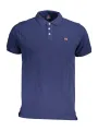 "NORWAY 1963 Poloshirts im Sale | Norwegen Polohemd Kurzarm 3 Knopfe Logo Applikation Indigo online kaufen"|Planet-Deluxe