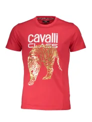 "Cavalli Class T-Shirts im Sale | Cavalli Class QXT061IJD060_7B7F444_ROSSO02000 Rot online kaufen"|Planet-Deluxe
