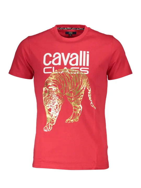 "Cavalli Class T-Shirts im Sale | Cavalli Class QXT061IJD060_7B7F444_ROSSO02000 Rot online kaufen"|Planet-Deluxe