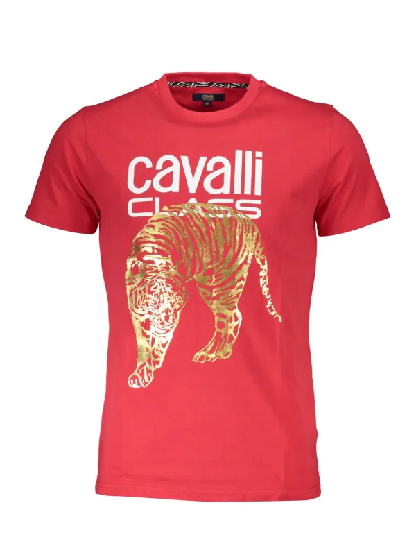 "Cavalli Class T-Shirts im Sale | Cavalli Class QXT061IJD060_7B7F444_ROSSO02000 Rot online kaufen"|Planet-Deluxe