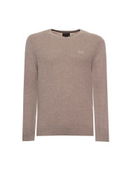 Superdry brauner Strickpullover mit Knopf