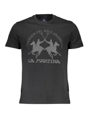 "LA MARTINA T-Shirts im Sale | LA MARTINA Kurzarmshirt Logo Nero online kaufen"|Planet-Deluxe