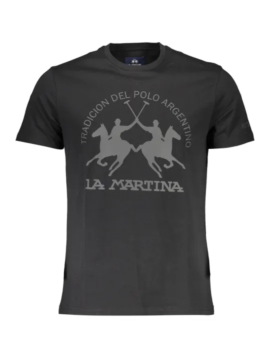 "LA MARTINA T-Shirts im Sale | LA MARTINA Kurzarmshirt Logo Nero online kaufen"|Planet-Deluxe