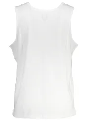 GIAN MARCO VENTURI Weißes Logo Tanktop - Rundhals, Lässig