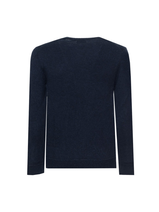 Blauer Superdry Strickpullover Rückansicht